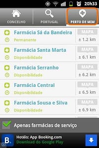 Farmácias de Serviço no Android